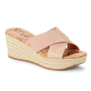 Sam Edelman Rora Suede & Leather Wedge Sandals